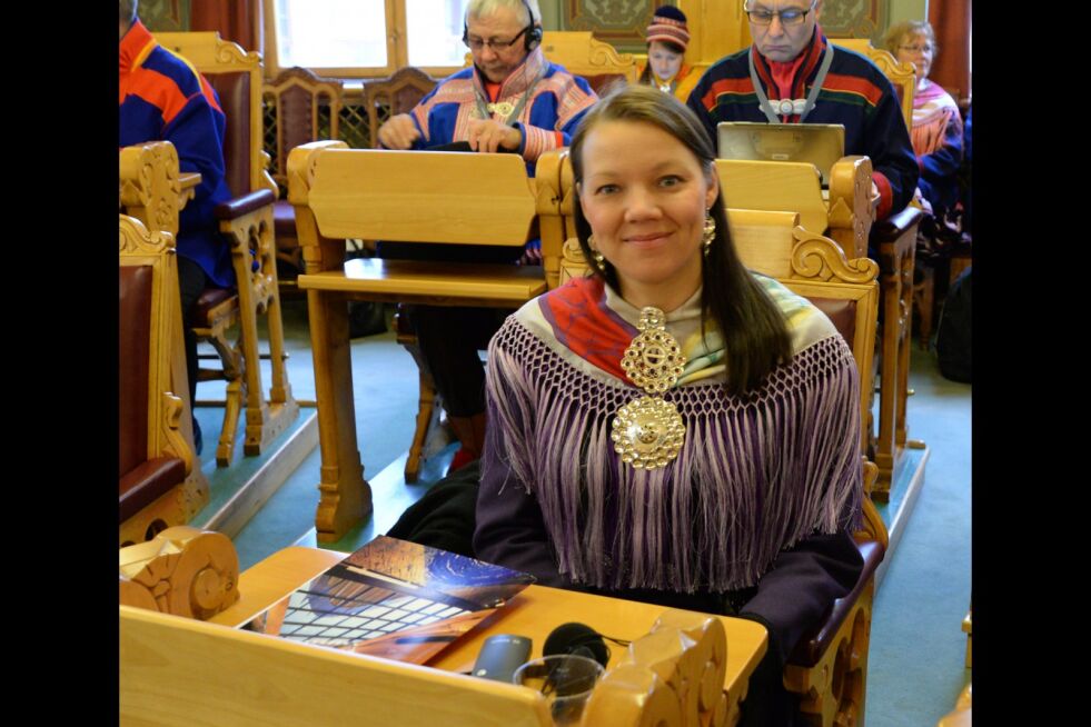 Laila Nystad (NSR) er saksordfører for Sametingets budsjett 2017.
 Foto: Steinar Solaas