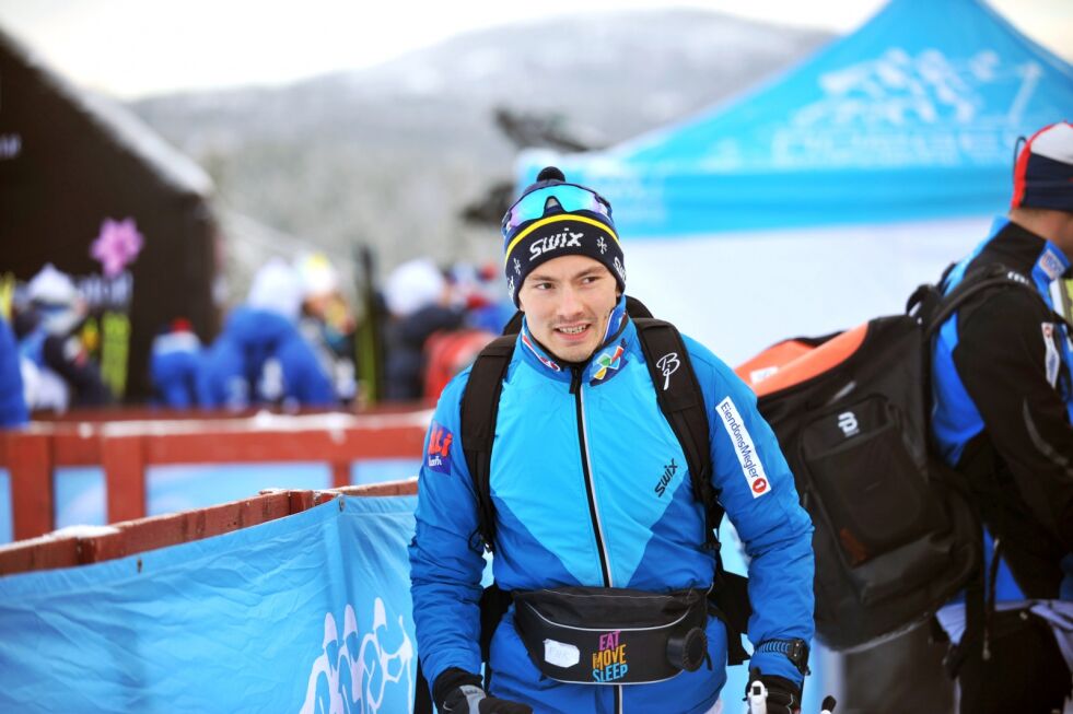 Finn Hågen Krogh sprintet inn til seier. (Bildet er tatt ved en tidligere anledning)
 Foto: Erik Brenli