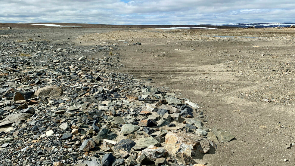 Biedjovággi gruver i Kautokeino i 2023, 30 år etter at driften opphørte. (Arkivfoto: Irmelin Klemetzen)