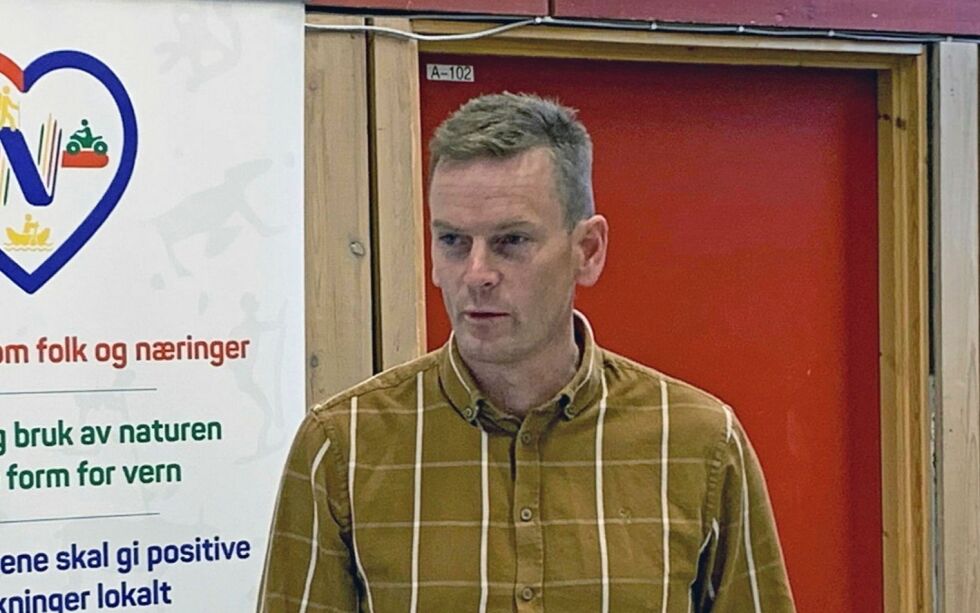 Arne Kristian Vestre holder sin første tale som partileder.
 Foto: Nordkalottfolket