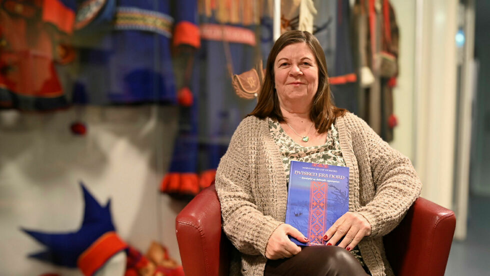 Marianne Storjord forteller om sitt møte med det samiske, og det samiske sitt møte med henne.
 Foto: Irmelin Klemetzen