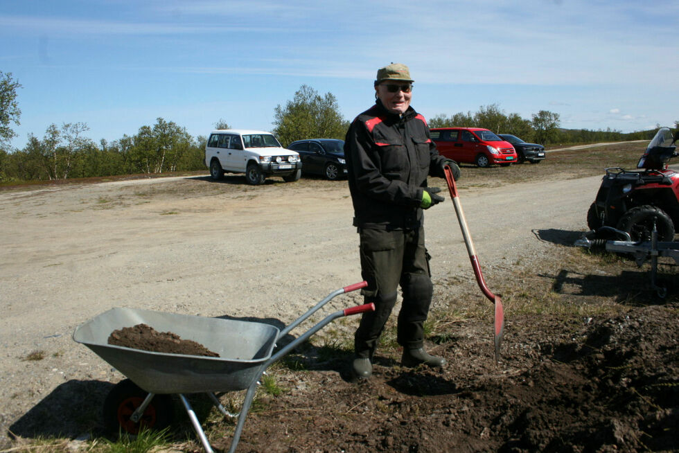 Aron Johansen trillet mold.
 Foto: Anthon Sivertsen