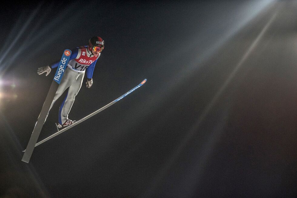 – Det hadde vært kjempestas å være den første finnmarkingen og samen til å hoppe over 200 meter, sier Ole Mathis Nedrejord.
 Foto: Fredrik Stenbro