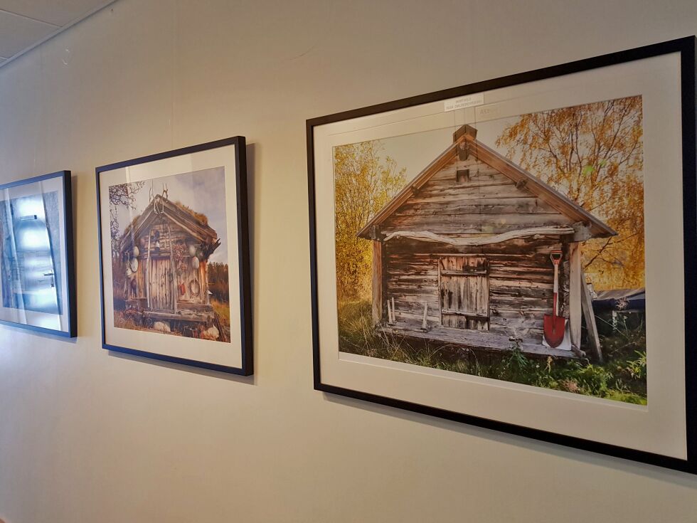 Bildeutstillingen til Randi Sjølie vil henge på Varanger Samiske Museum til over sommeren.
 Foto: VSM