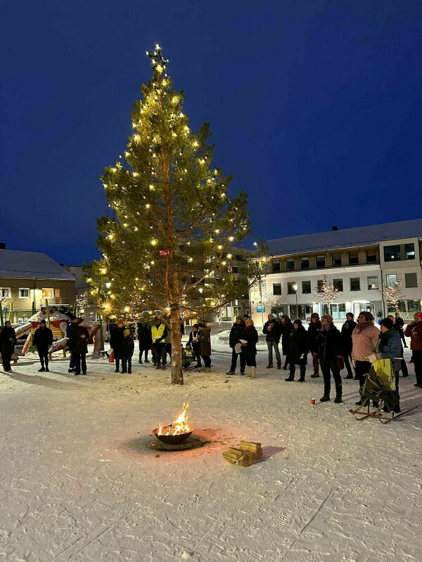 Julegudstjeneste på gata