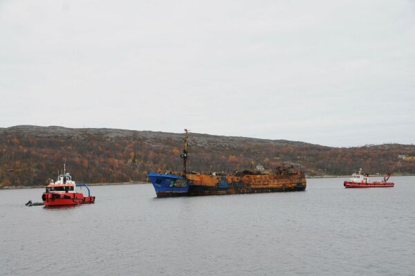 Tamango slept til kai i Kirkenes