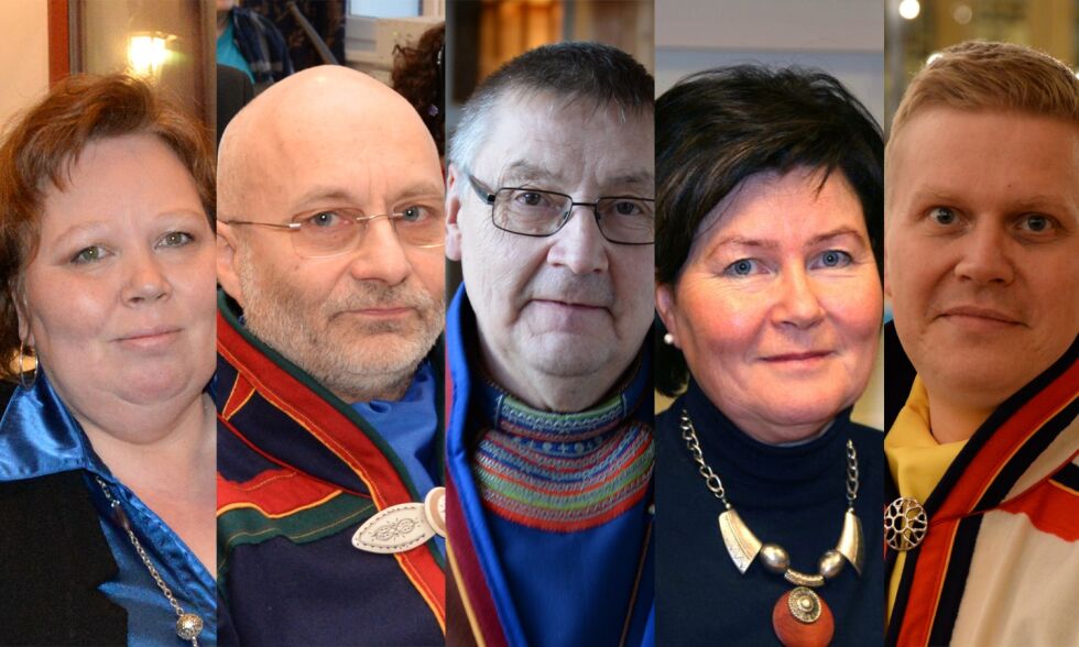 Fem kandidater med om ikke felles, så samme mål.
 Foto: Steinar Solaas/Bjørn Hildonen