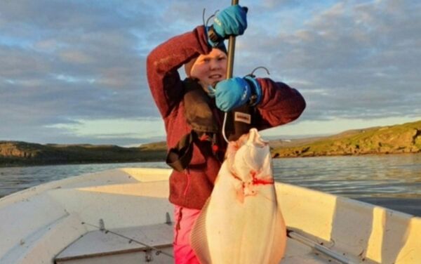 Leah (9) med storfangst