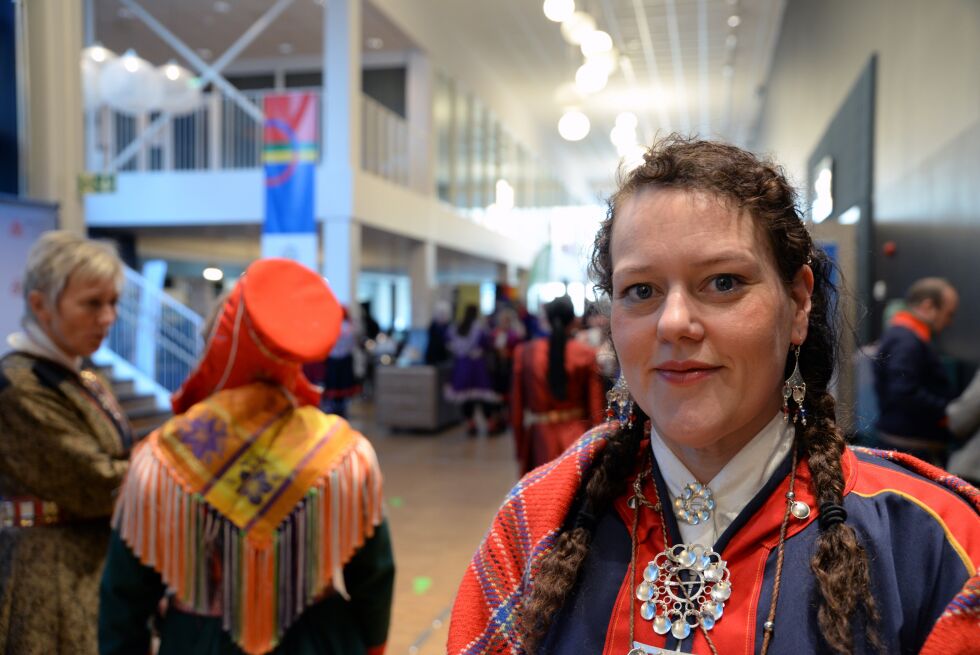 Silje Karine Muotka (NSR) deltar på Samekonferansen i Trondheim denne uka.
 Foto: Steinar Solaas