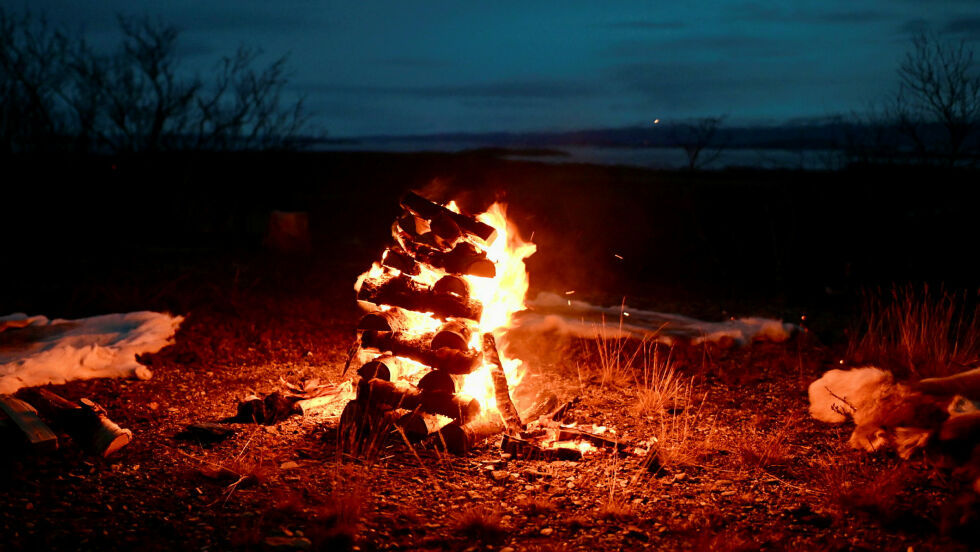 Varden på Stabbursnes var godt synlig.
 Foto: Irmelin Klemetzen