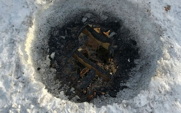Tente bål på scenen