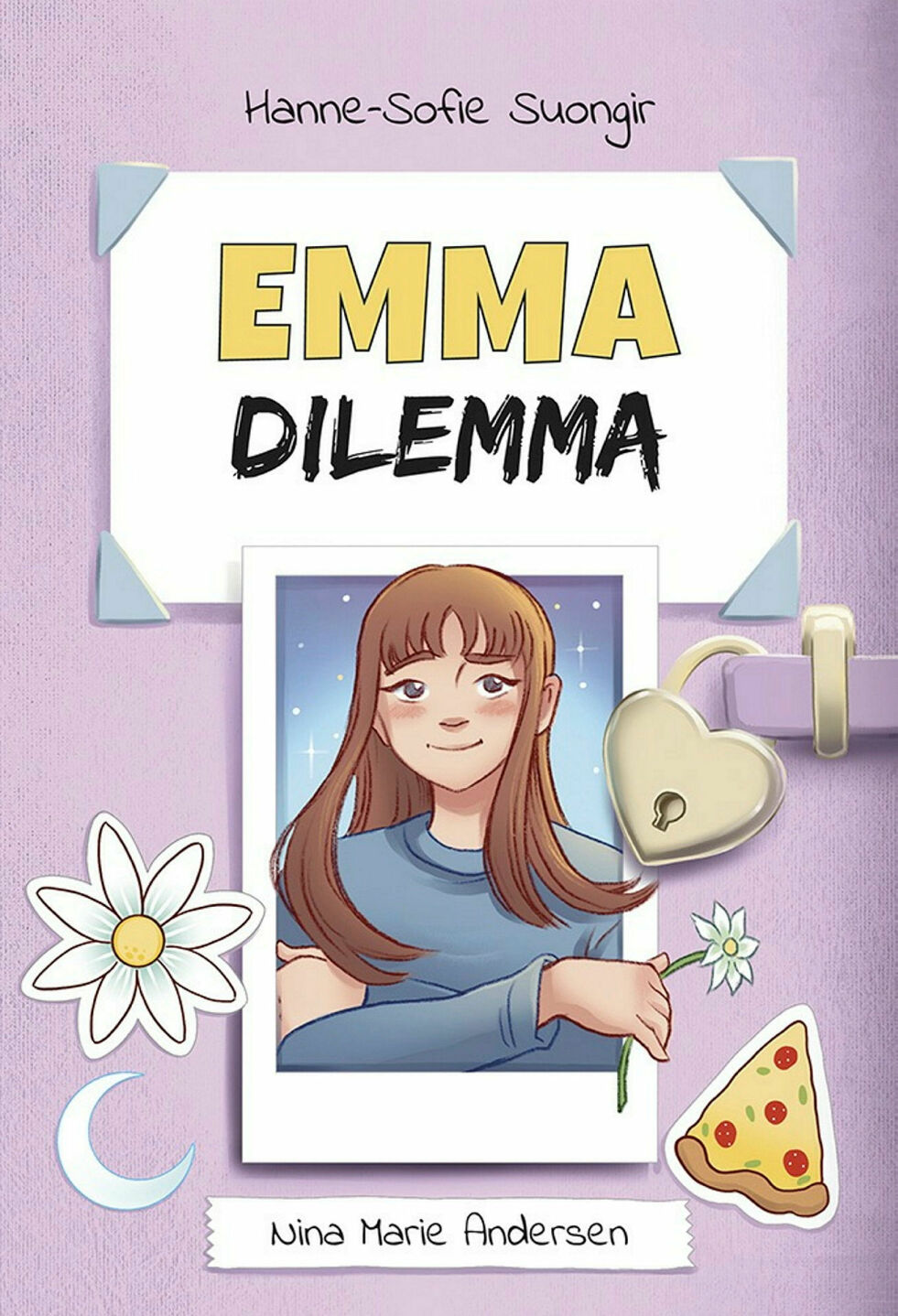 Emma dilemma er en ungdomsbok i dagbokformat.
 Foto: Bokomslag Nina Marie Andersen