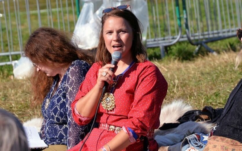 Christina Hætta er leder for kulturavdlinga i Samerådet. (Foto: Steinar Solaas)