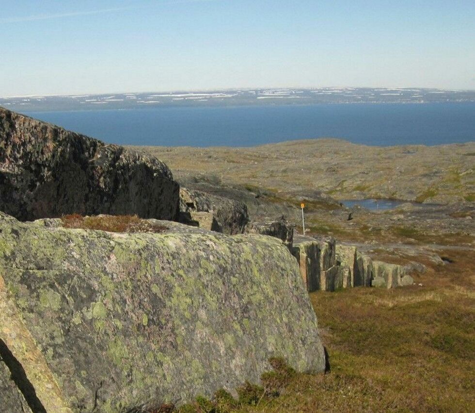 Oppstablede steinblokker. FOTO: RANDI IRENE LOSOA