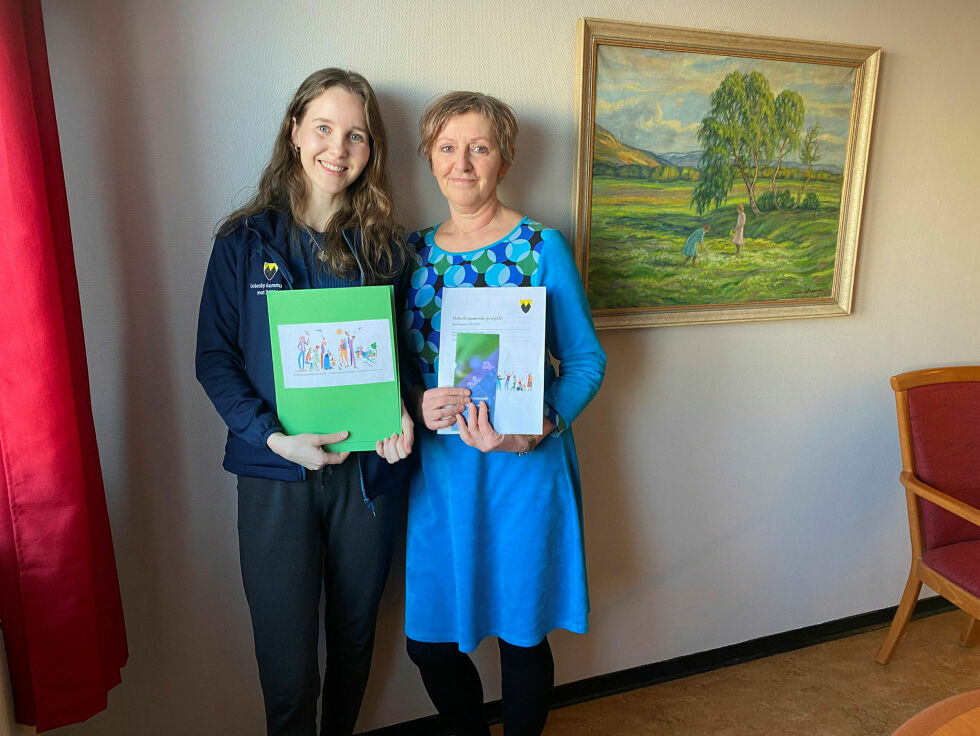 Helsefremmende prosjekt i Lebesby kommune ble startet opp av ergoterapeut Astrid H. Thue Hanssen og sykepleier i hjemmetjenesten, Ingunn Sørbø.
 Foto: Privat