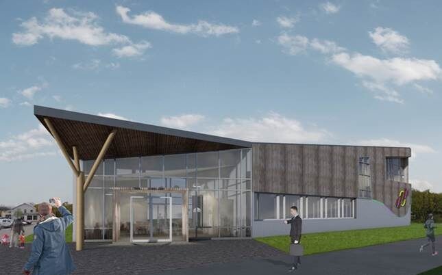 Finnmarkseiendommen (FeFo) har nå utlyst nytt anbud for bygging av nytt hovedkontor i Lakselv.
 Foto: Illustrasjon: Haldde Arkitekter