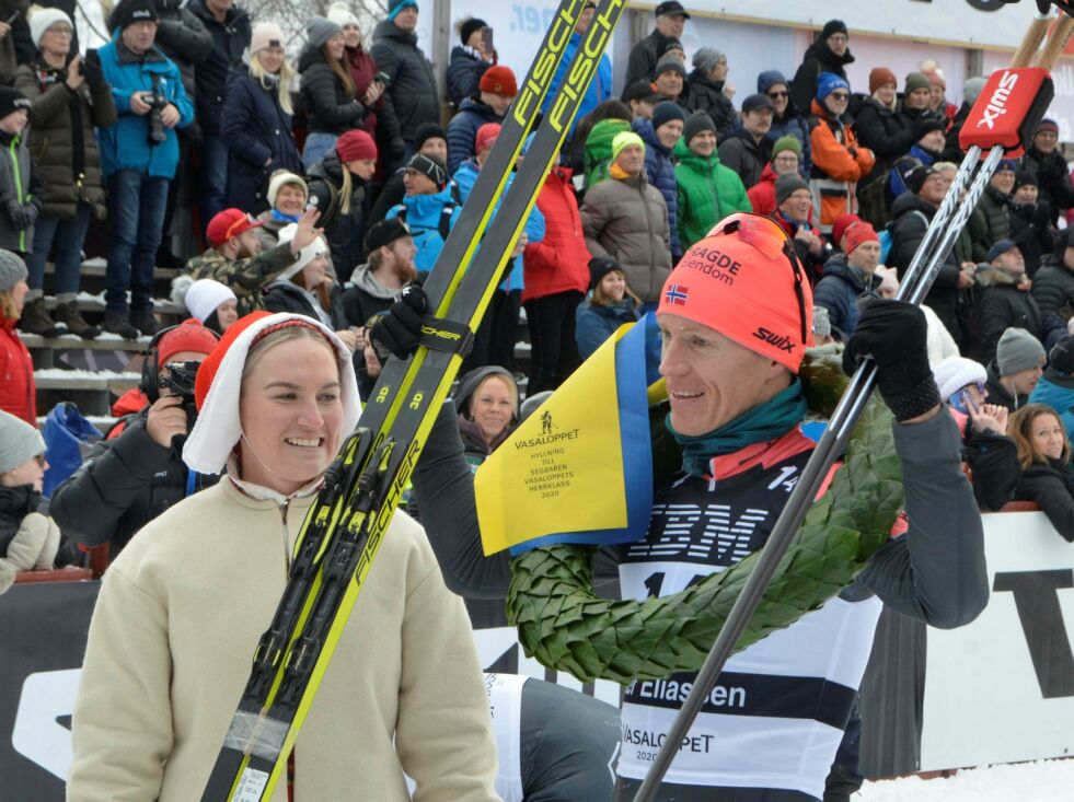Petter Eliassen sto for en enorm prestasjon da han hentet inn tetgruppen og gikk til topps i Vasaloppet. Begge foto: Svein Halvor Moe