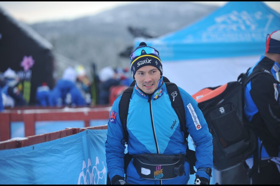 Finn Hågen Krogh gikk inn til en sjetteplass under verdenscupåpningen i sprint lørdag.
 Foto: Erik Brenli