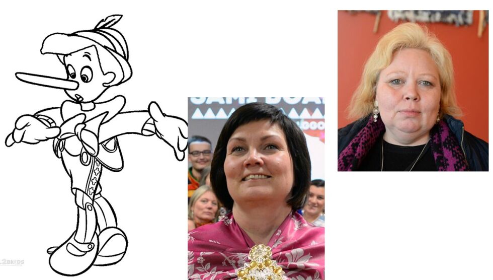 Aili Keskitalo og Vibeke Larsen stiller opp, men med betenkeligheter.
 Foto: cool2bkids/Steinar Solaas