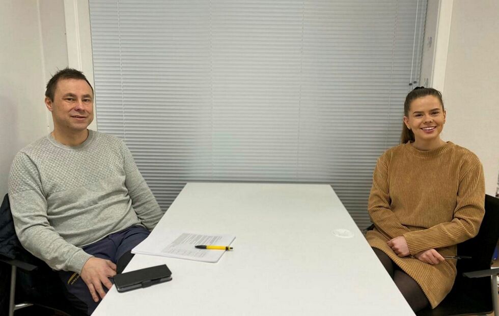 Morten Dalseng (Karasjok kjøreskole) og Sigrun Gove (Sámi klinihkka).
 Foto: Henriette Joks)