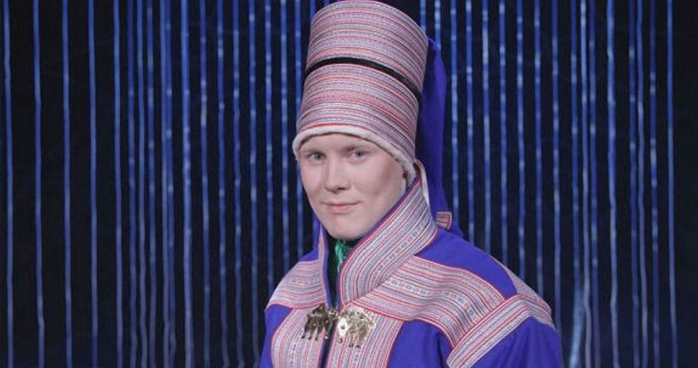 Máhtte Ánte J. Sara vant joikefinalen i Sámi Grand Prix 2021. FOTO: SÁMI MUSIHKAFESTIVÁLA