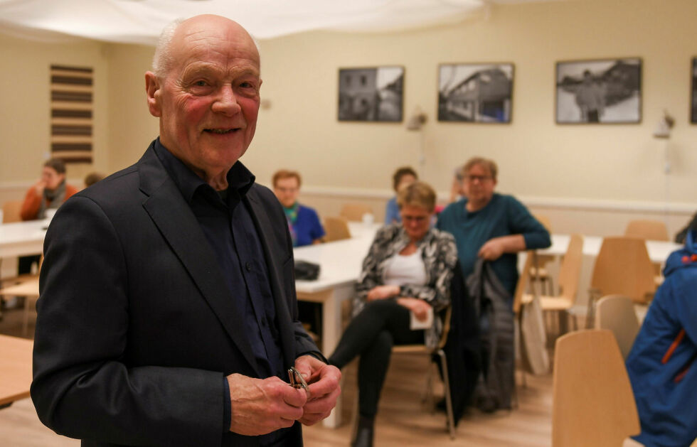 Historiker og forfatter Arvid Petterson holdt innlegg.
 Foto: Irene Andersen