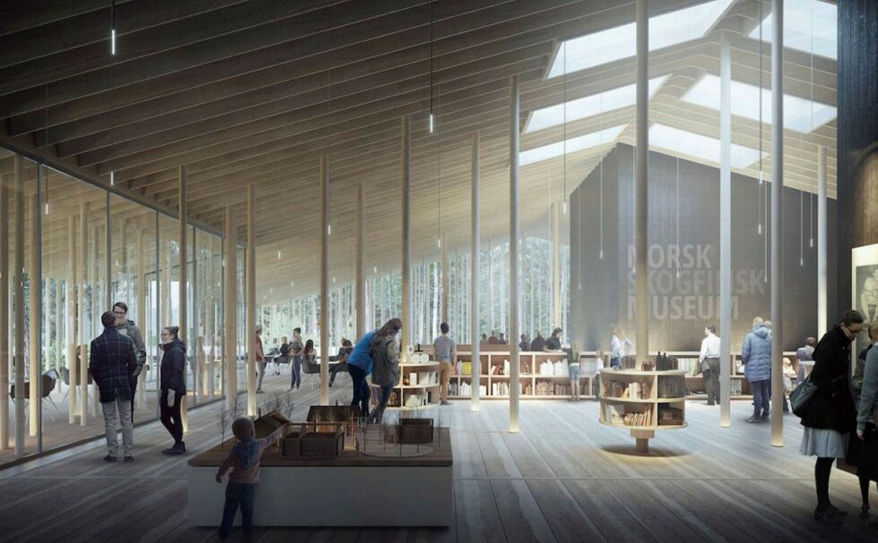 Den åpne plan- og de­sign­kon­kur­ran­sen om nytt mu­se­ums­bygg for Norjan Metsäsuomalaismuseo (Norsk Skog­finsk Museum) på Grue Finn­skog er av­gjort. Kon­kur­ran­sen mot­tok rundt 200 ut­kast fra 17 na­sjo­ner. Vin­ner­ne ble of­fent­lig­gjort i 2018. Il­lust­ra­sjon: Ar­ki­tek­te­ne / Filip Li­pin­ski, Juráš Lasovský, Henna Johansson og An­drea Ba­re­si