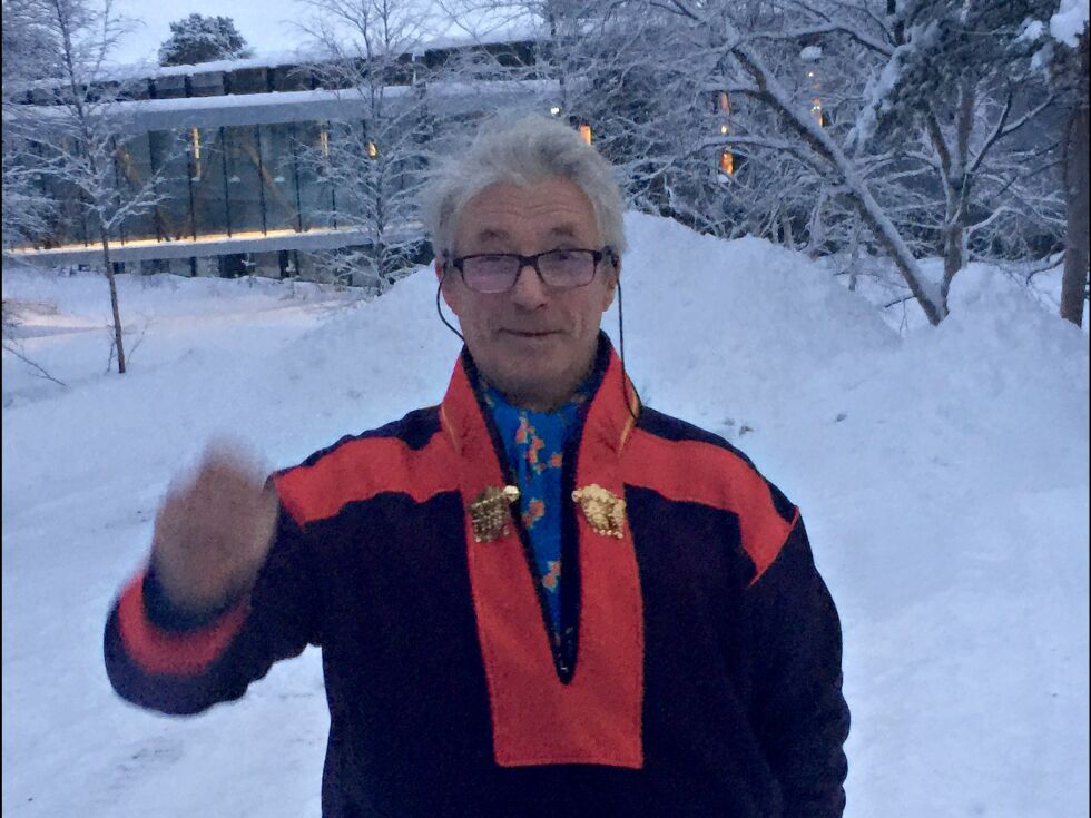 Mathis Nilsen Eira (NSR) fra Karasjok skulle fjernes fra FeFo-styret via et vedtak som hindret sametingsrepresentanter å sitte der.
 Foto: Lars Birger Persen