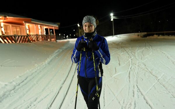 Ylva går hovedlandsrennet i Holmenkollen