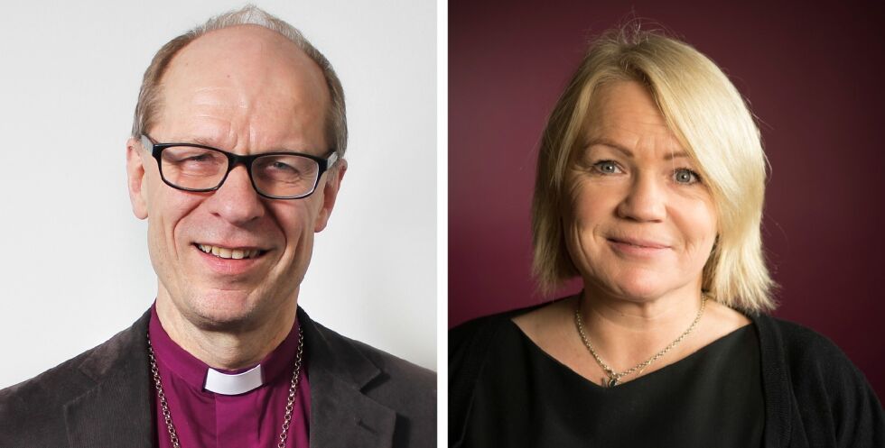 Biskop Olav Øygard, Nord-Hålogaland bispedømme og Kjersti Antonette Kvammen, regionkoordinator Kirkens Nødhjelp