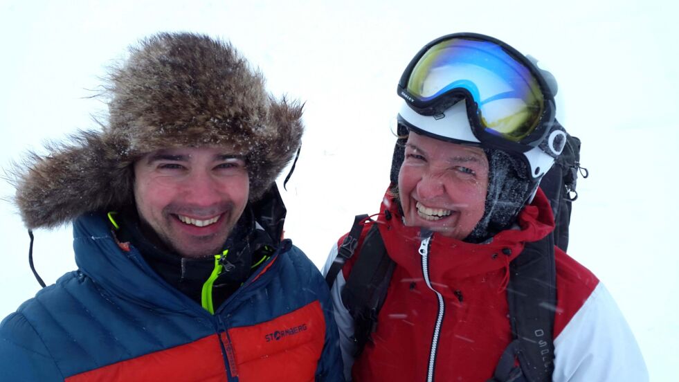 Aleksander Lyngberg fra Tana og Frøydis Sjøvold fra Røros er blant teamene som stiller til start under årets Varanger Arctic Kite Enduro.
 Foto: Privat