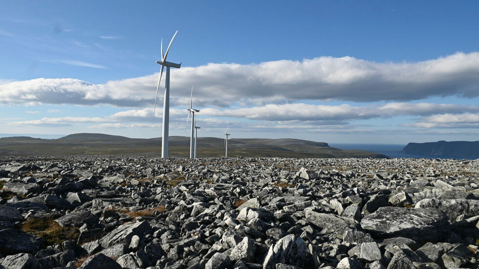 Gartefjellet vindkraftverk Lebesby.
 Foto: Irmelin Klemetzen