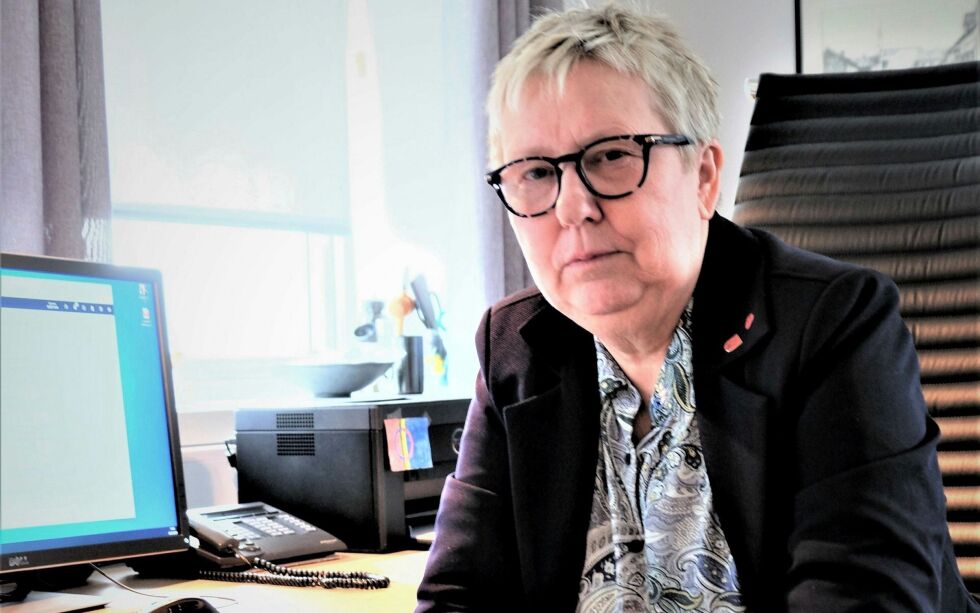 Vadsø-ordfører Wenche Pedersen sier de har en uavklart smittesituasjon fredag formiddag. 
Foto: Bjørn Hildonen