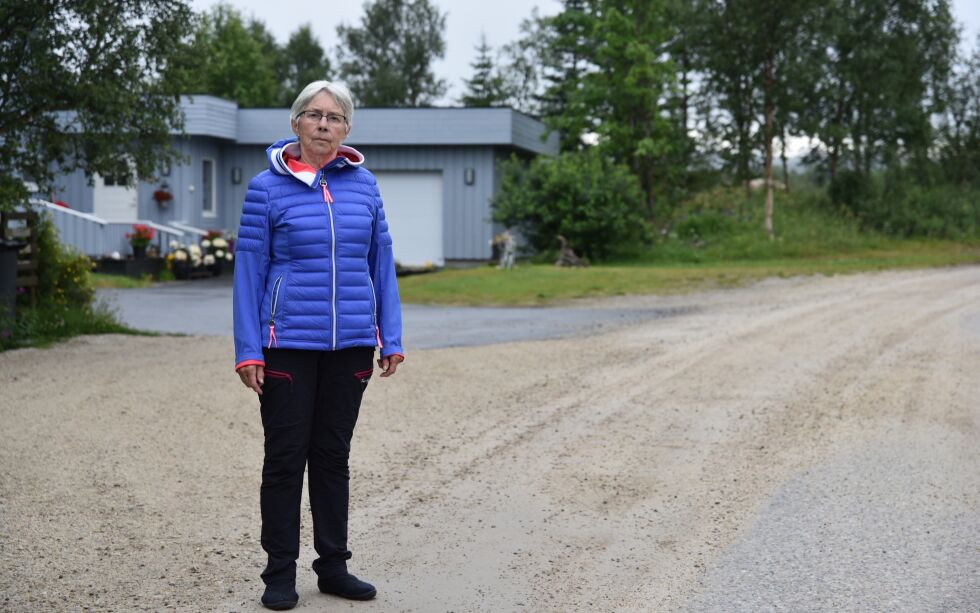 – Hvor­dan skal jeg mer­ke hus­et mitt slik at det er syn­lig fra vei­en? spør Aina Hans­sen.
 Foto: Kristin Humstad