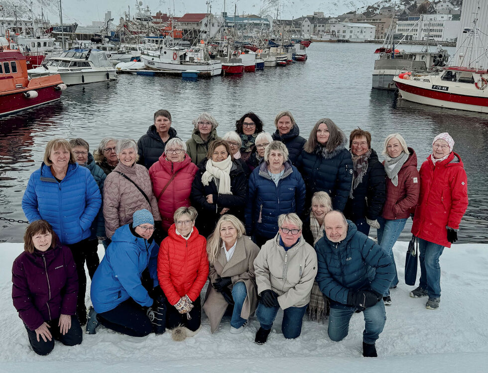 Honningsvåg damekor ønsker velkommen til konsert på Turn på lørdag.
 Foto: Runar Johnsen