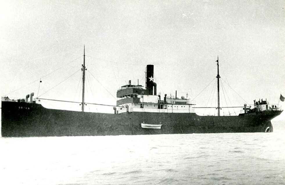 D/S Dokka endte sine dager den 17. oktober 1940 etter å ha blitt rammet av en torpedo fra den tyske ubåten U-93. FOTO: PER-ERIK JOHNSEN. NORSK MARITIMT MUSEUM