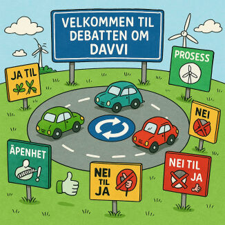 En rundkjøring uten avkjørsler