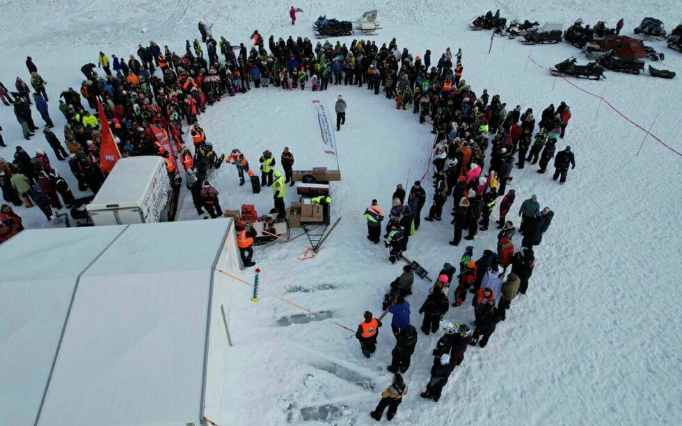 Fra premieutdelingen.
 Foto: Dronefoto: Bength Eriksen