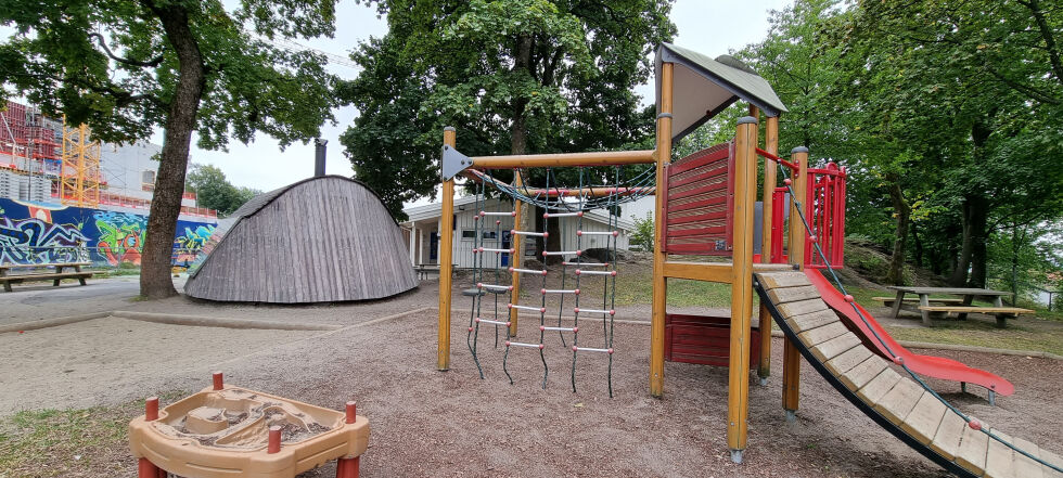 Illustrasjon fra den samiske barnehagen Cizás i Oslo
 Foto: Steinar Solaas