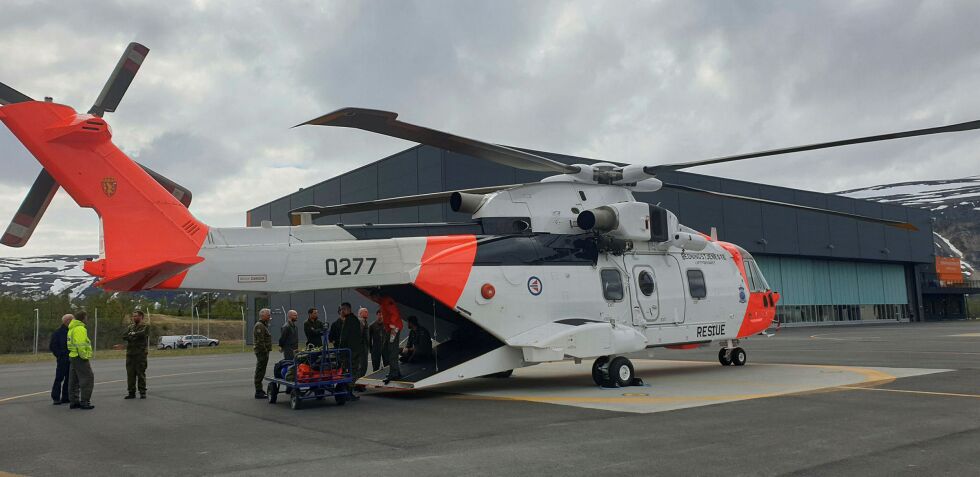 AW101 skal erstatte dagens Sea King-helikoptre, og vil gradvis overta rollen som nytt redningshelikopter. Foto: Aina Borch