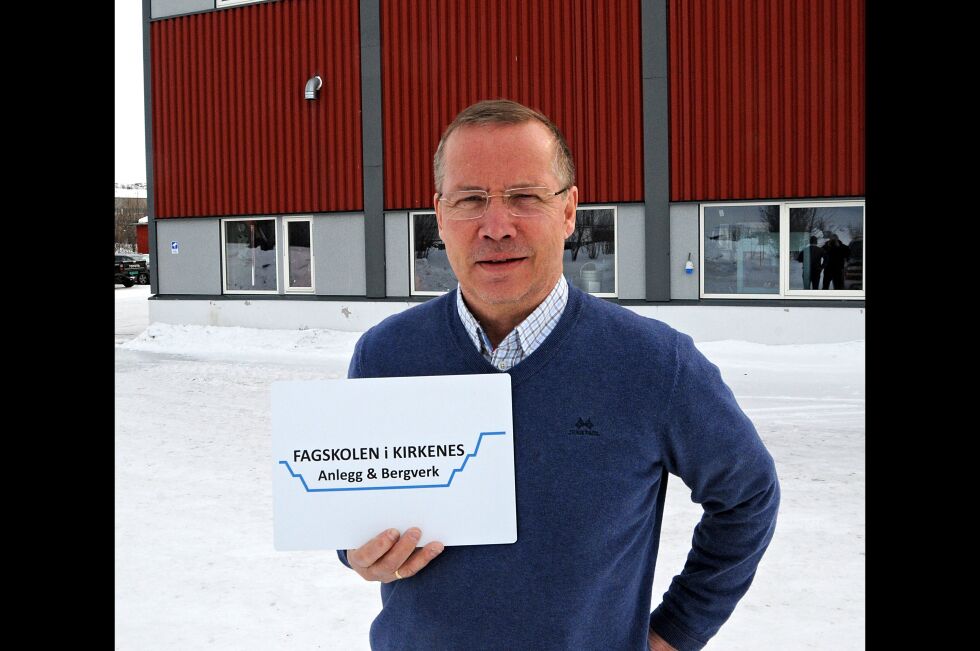 Fagleder Trond Dahlberg ved Fagskolen i Kirkenes, som ligger i Bjørnevatn, håper på mange og gjerne kvinnelige søkere når fristen går ut om kort tid.
 Foto: Hallgeir Henriksen