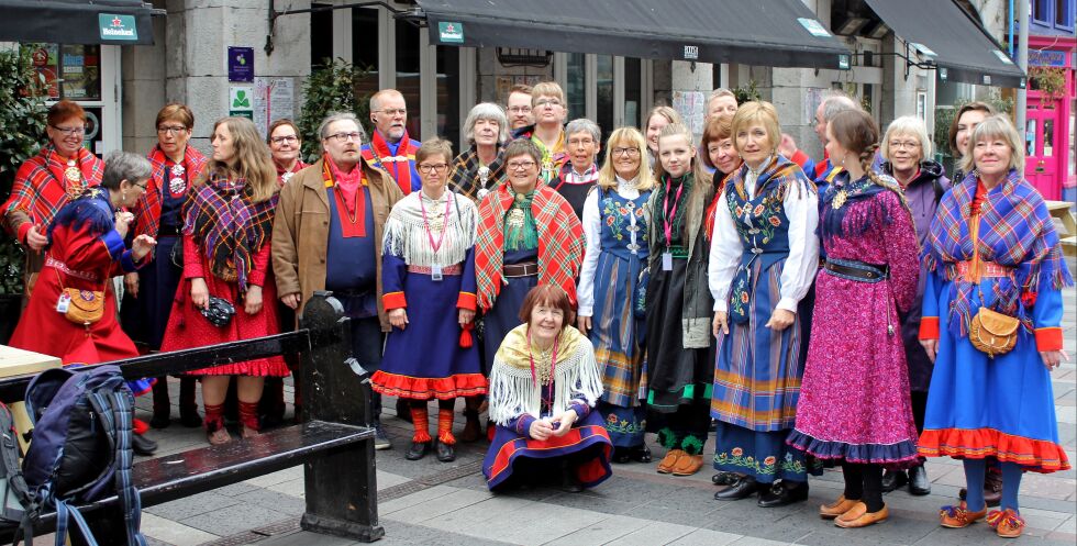 Sammen med koret Fossekallen fra Neiden blir UNTAK fra Nesseby/Tana å høre på konserten ved Tana bru lørdag. Dette er en del av Finlands 100 års-markering.
 Foto: Privat