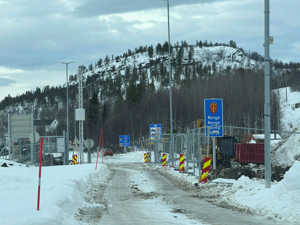 Arbeidet rundt Storskog grensestasjon har en kostnadsramme på 22 millioner kroner.
 Foto: Hallgeir Henriksen