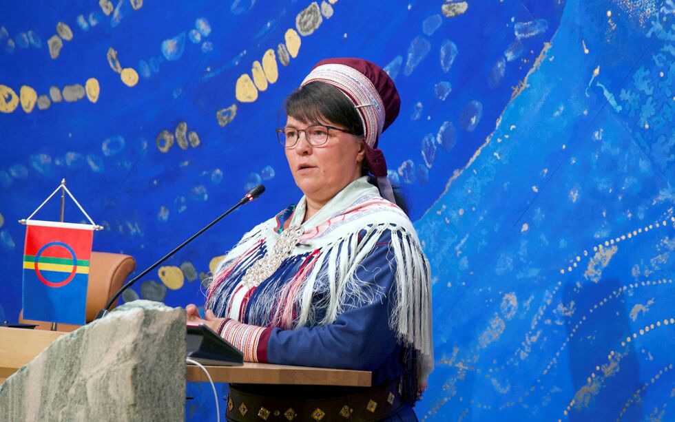 Sametingsråd Berit Marie P.E Eira (Ávjovárri flyttsameliste).
 Foto: Steinar Solaas