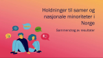 Holdninger til samer og nasjonale minoriteter