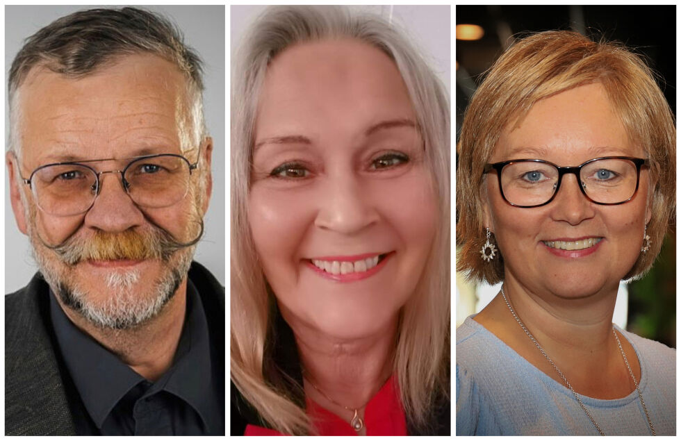 Kurt Wikan, Gro Myhre og Heidi Holmgren i Senterpartiet