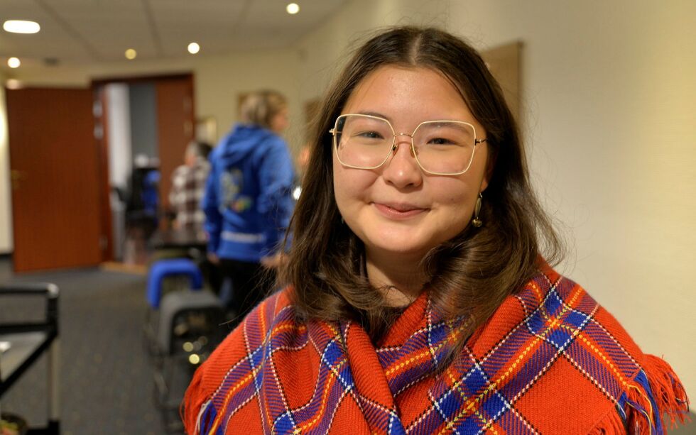 Helene Ajuna Olsen er i gang med et prosjekt i Samerådet.
 Foto: Steinar Solaas