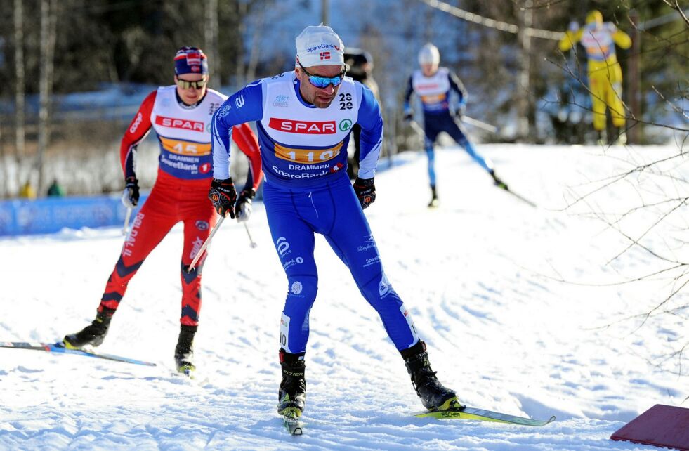 Den tidligere landslagsløperen Krister Sørgård beviste i årets NM-stafett at han fortsatt kan gå fort på ski. Foto: Svein Halvor Moe
