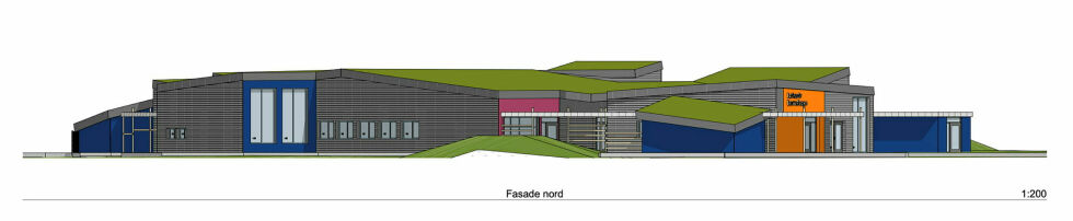 Fasade nord.
 Foto: Haldde Arkitekter AS