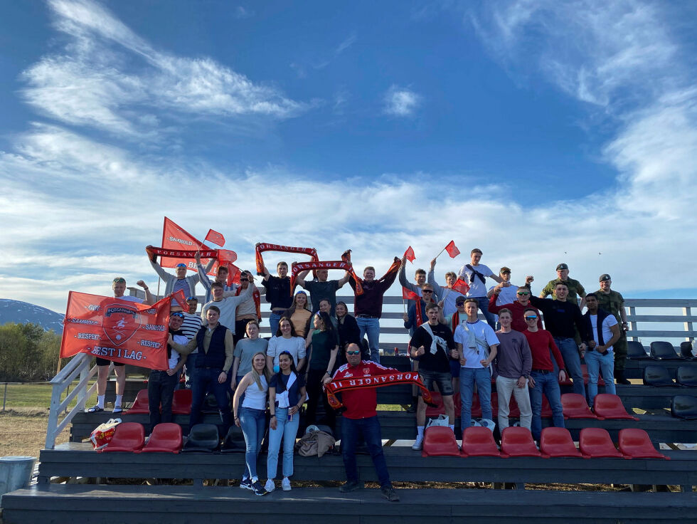 Supportere skaper stemning på hjemmekamp i 2022.
 Foto: Roger Albrigtsen